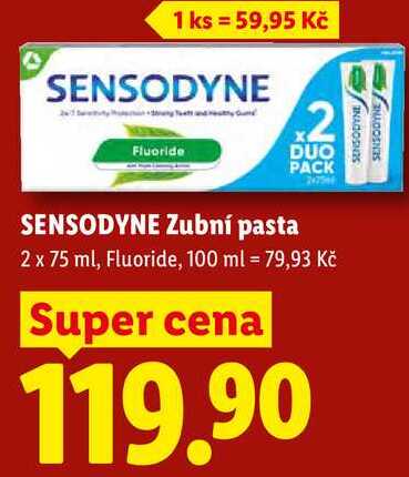 SENSODYNE Zubní pasta, 2x 75 ml