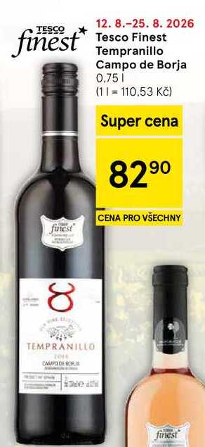 Tesco Finest Tempranillo Campo de Borja, 0.75 l