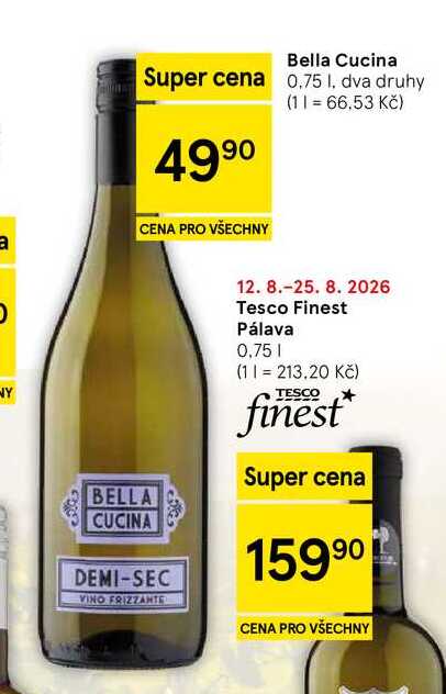 Bella Cucina, 0,75 I, dva druhy