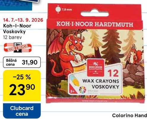 Koh-I-Noor Voskovky, 12 barev