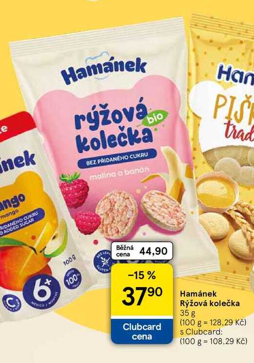 Hamánek Rýžová kolečka, 35 g