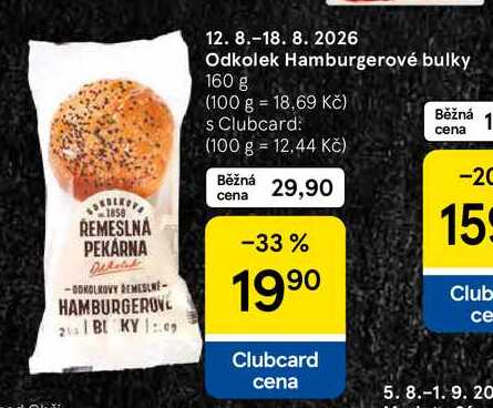 Odkolek Hamburgerové bulky, 160 g 