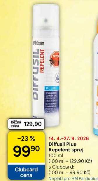 Diffusil Plus Repelent sprej, 100 ml  