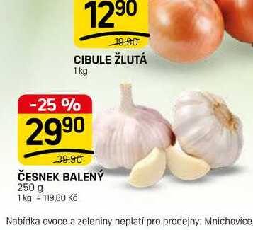 ČESNEK BALENÝ 250 g
