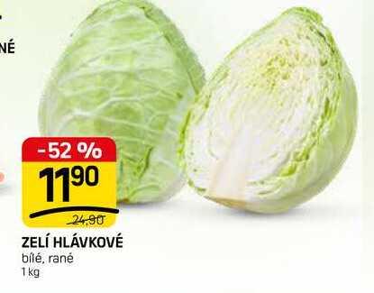 ZELÍ HLÁVKOVÉ bílé, rané 1 kg 