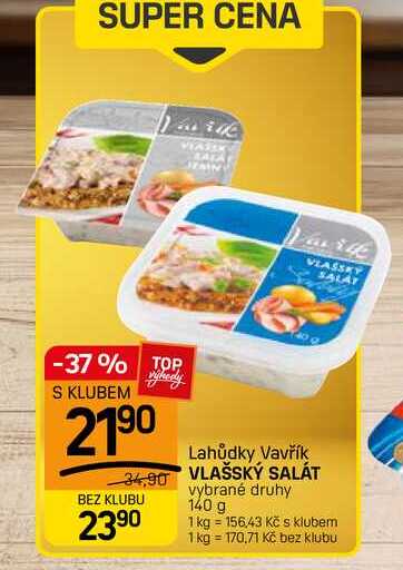 VLAŠSKÝ SALÁT vybrané druhy 140 g