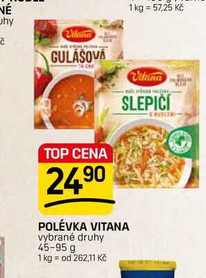 POLÉVKA VITANA vybrané druhy 45-95 g