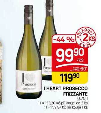 I HEART PROSECCO FRIZZANTE 0,75l