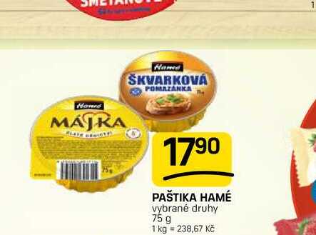 PAŠTIKA HAMÉ vybrané druhy 75 g