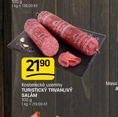 TURISTICKÝ TRVANLIVÝ SALÁM 100 g