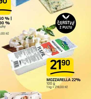 MOZZARELLA 22% 100 g