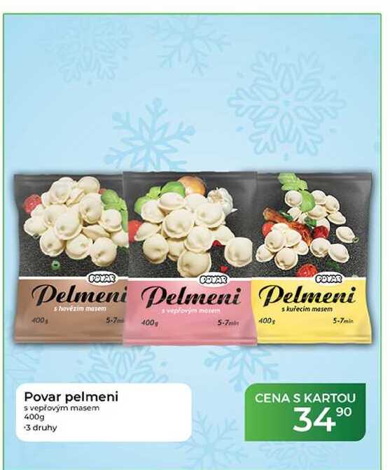 Povar pelmeni svepřovým masem 400g