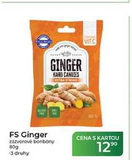 FS Ginger zazvorové bonbóny 80g  