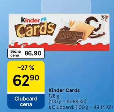 Kinder Cards, 128 g