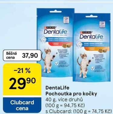 DentaLife Pochoutka pro kočky, 40 g, více druhů  