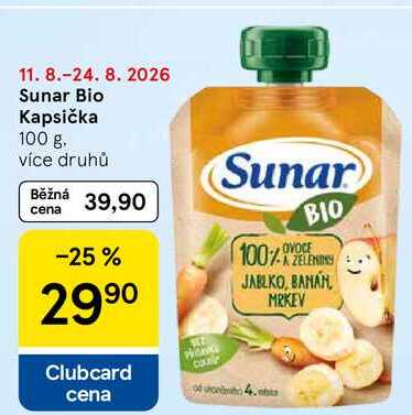 Sunar Bio Kapsička, 100 g