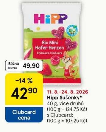 Hipp Sušenky, 40 g, více druhů