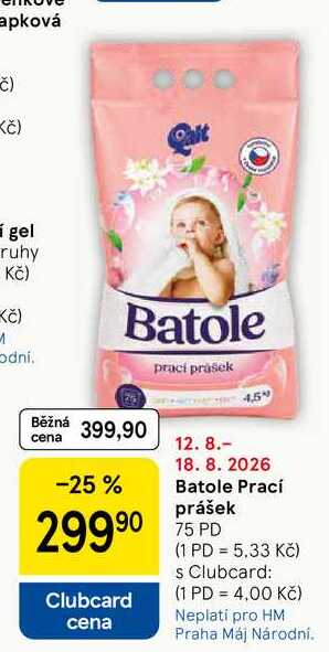 Batole Prací prášek, 75 PD