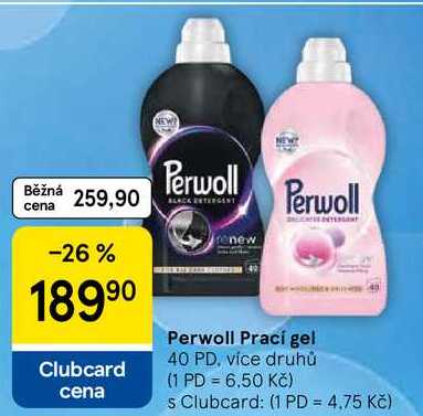Perwoll Prací gel, 40 PD, více druhů