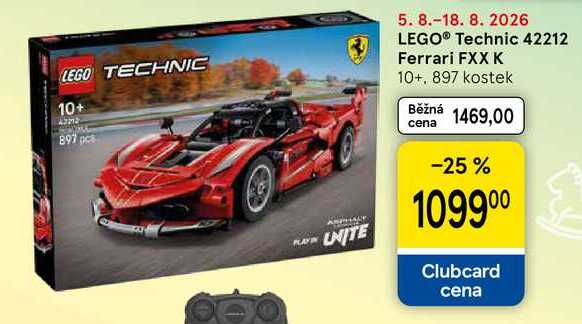 LEGO® Technic 42212 Ferrari FXX K 10+, 897 kostek