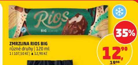 ZMRZLINA RIOS BIG různé druhy, 120 ml  