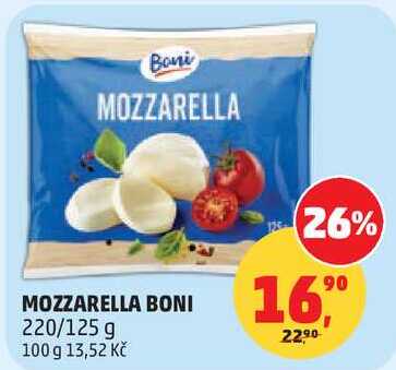 MOZZARELLA BONI, 220/125 g