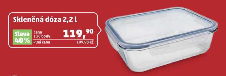 Skleněná dóza 2,2 l