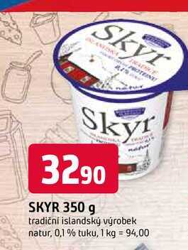 SKYR 350 g tradiční islandský výrobek natur, 0,1% tuku
