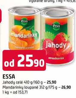 essa Mandarinky loupané 312 g/175 g