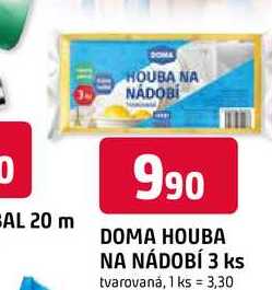 DOMA HOUBA NA NÁDOBÍ 3 ks tvarovaná