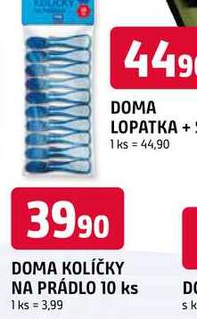 DOMA KOLÍČKY NA PRÁDLO 10 ks