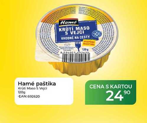 Hamé paštika Krúti Maso S Vejci 120g