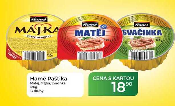 Hamé Paštika Matėj. Májka, Svačinka 120g