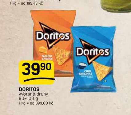 DORITOS vybrané druhy 90-100 g