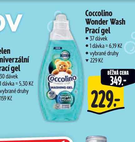 Coccolino Wonder Wash Prací gel 37 dávek