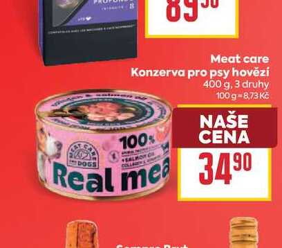 Meat care Konzerva pro psy hovězí 400g