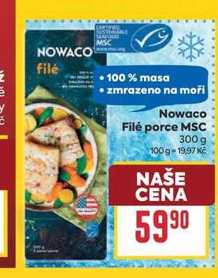 Nowaco Filé porce MSC 300 g