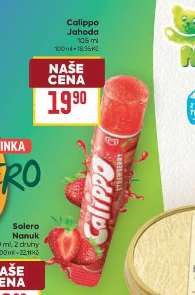 Calippo Jahoda 105 ml
