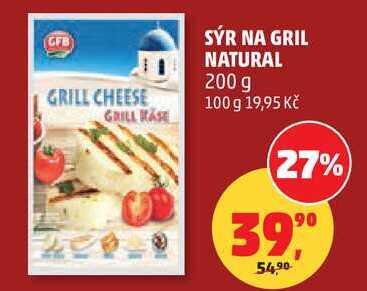 SÝR NA GRIL NATURAL, 200 g