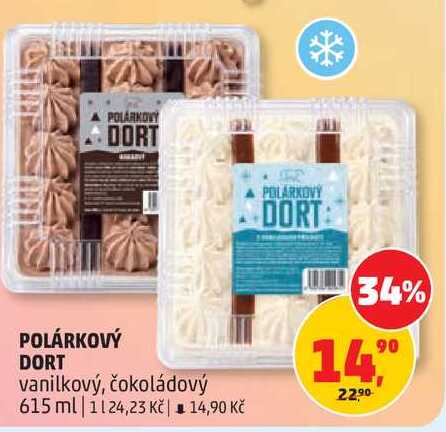 POLÁRKOVÝ DORT vanilkový, 615 ml 