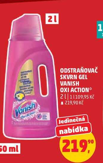 ODSTRAŇOVAČ SKVRN GEL VANISH OXI ACTION, 2 l
