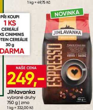 Jihlavanka vybrané druhy 750 g zrno 