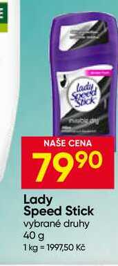 Lady Speed Stick vybrané druhy 40 g
