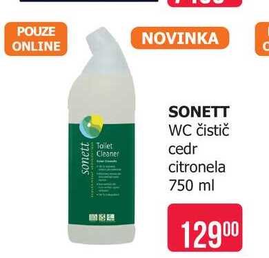 SONETT WC čistič cedr citronela 750 ml