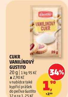 CUKR VANILÍNOVÝ GUSTITO, 20 g