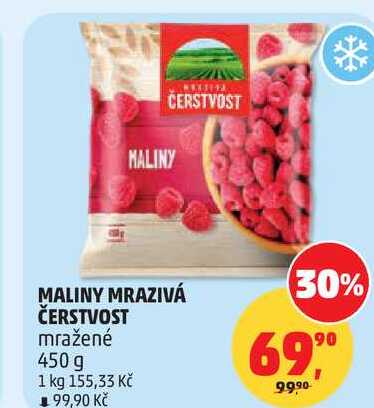 MALINY MRAZIVÁ ČERSTVOST mražené, 450 g