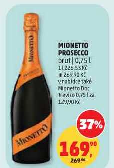 MIONETTO PROSECCO brut, 0,75 l