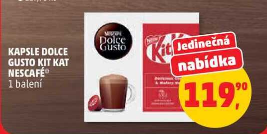 KAPSLE DOLCE GUSTO KIT KAT NESCAFÉ, 1 balení