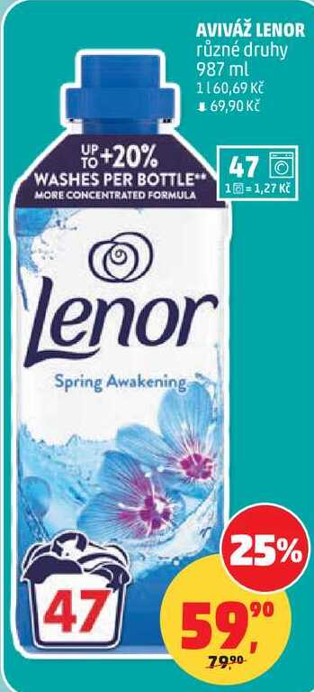 AVIVÁŽ LENOR různé druhy, 987 ml