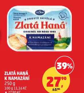 ZLATÁ HANÁ K NAMAZÁNÍ, 250 g